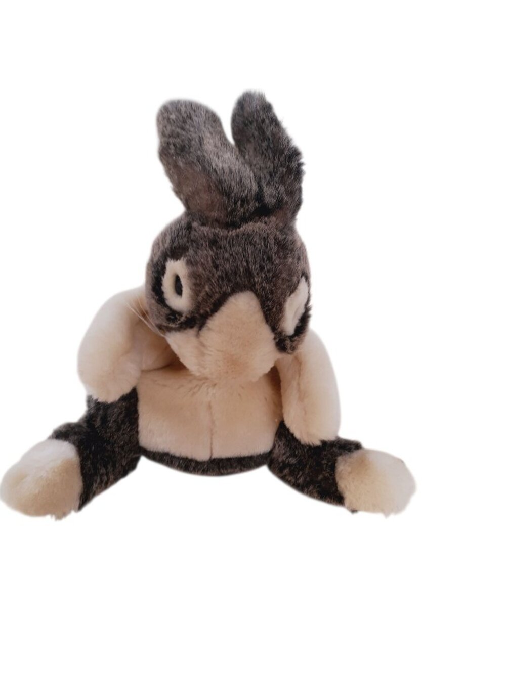 Folkmanis Baby Dutch Rabbit Hand Puppet Plush Brown White NWOT